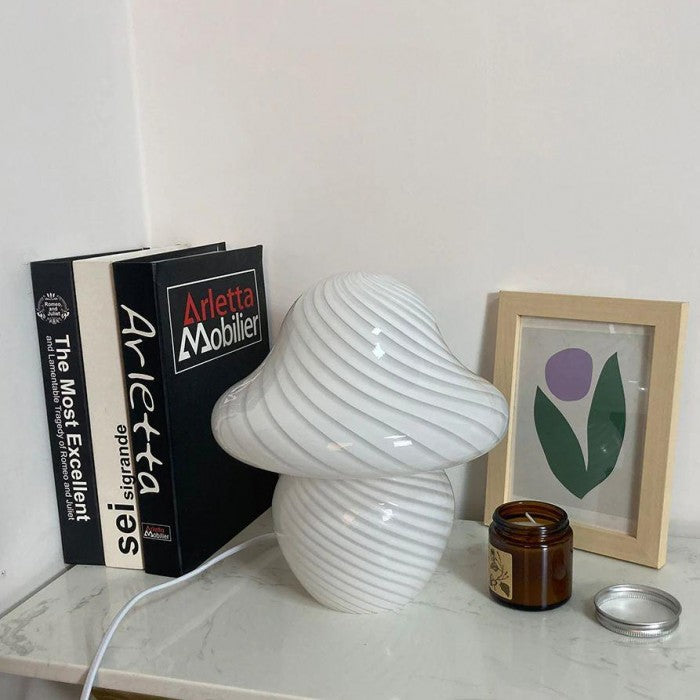 Mushroom LED Night Light Glass Table Lamp | Buy 1 Get 1 Free