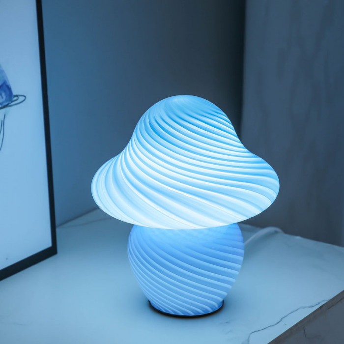 Mushroom LED Night Light Glass Table Lamp | Buy 1 Get 1 Free
