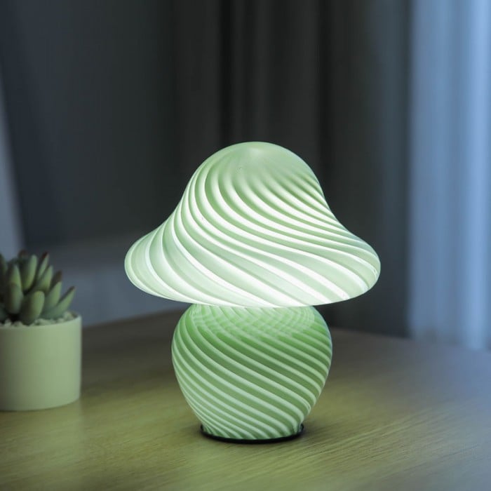 Mushroom LED Night Light Glass Table Lamp | Buy 1 Get 1 Free