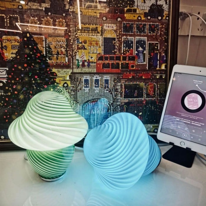 Mushroom LED Night Light Glass Table Lamp | Buy 1 Get 1 Free