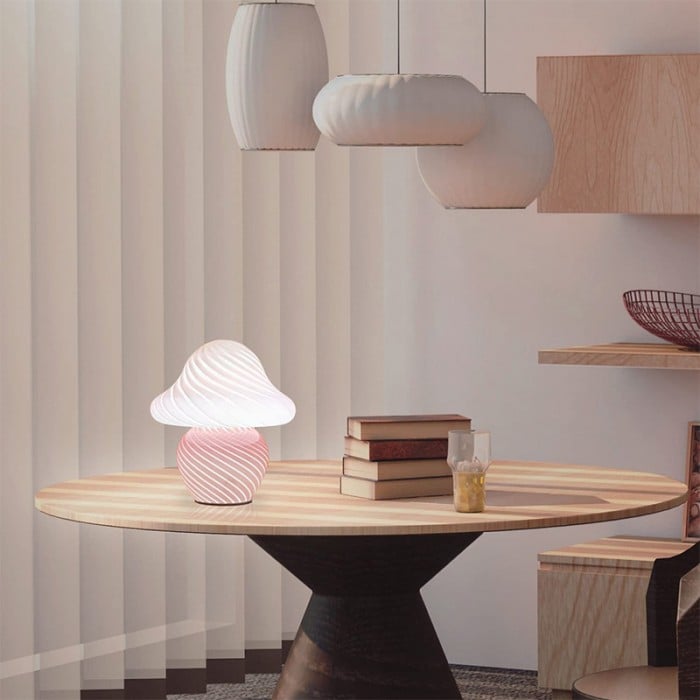 Mushroom LED Night Light Glass Table Lamp | Buy 1 Get 1 Free