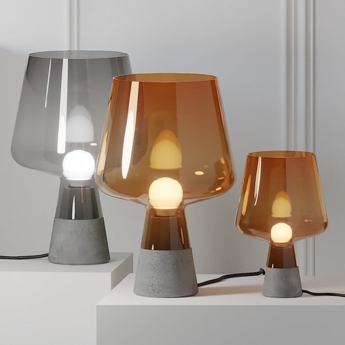 Industrial Reim Glass Table Lamp