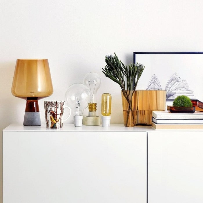 Industrial Reim Glass Table Lamp