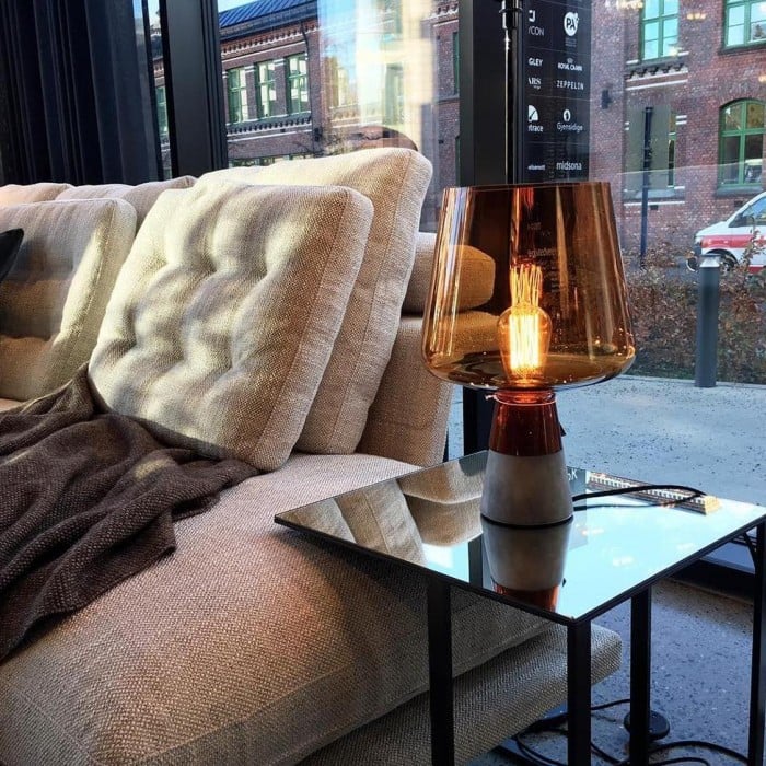 Industrial Reimu Glass Table Lamp | Buy 1 Get 1 Free