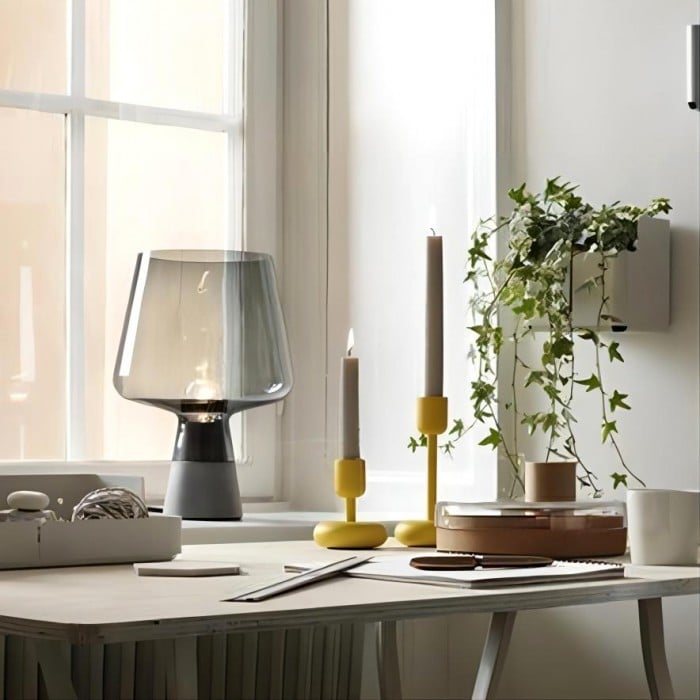Industrial Reimu Glass Table Lamp | Buy 1 Get 1 Free