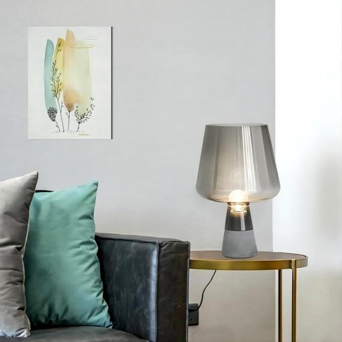 Industrial Reim Glass Table Lamp