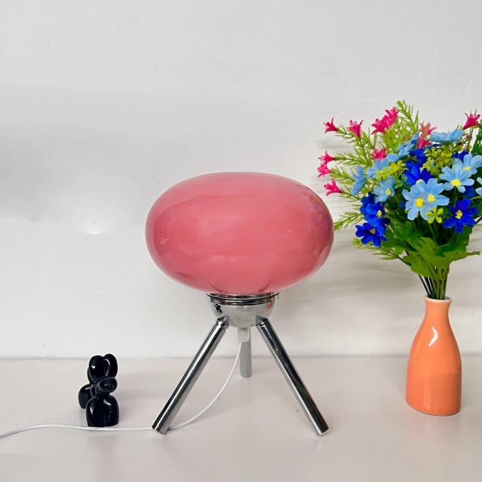Lollipop Modern Bauhaus Glass Tripod Table Lamp | Buy 1 Get 1 Free