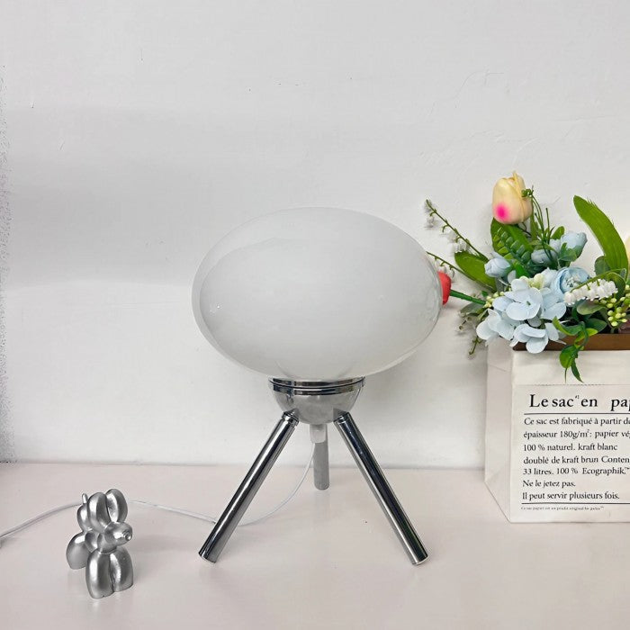 Lollipop Modern Bauhaus Glass Tripod Table Lamp | Buy 1 Get 1 Free