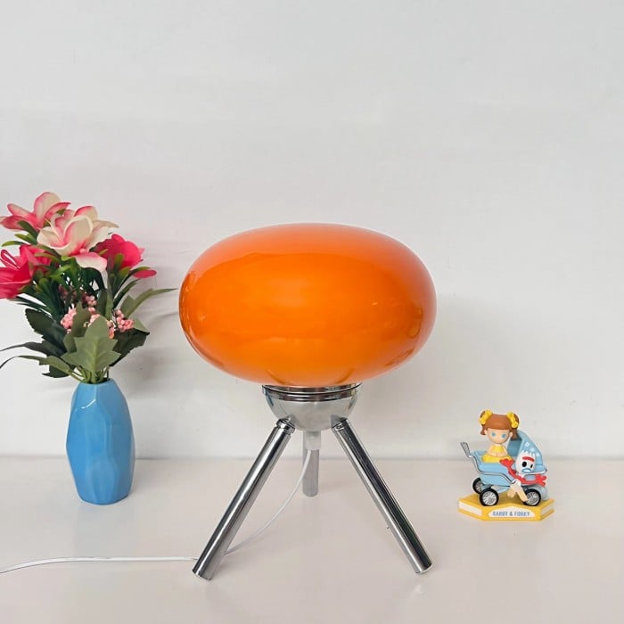 Lollipop Modern Bauhaus Glass Tripod Table Lamp | Buy 1 Get 1 Free