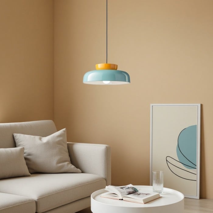 Makuri Bauhaus Pendant Light Medieval Style Disk Lamp for Kitchen | Buy 1 Get 1 Free