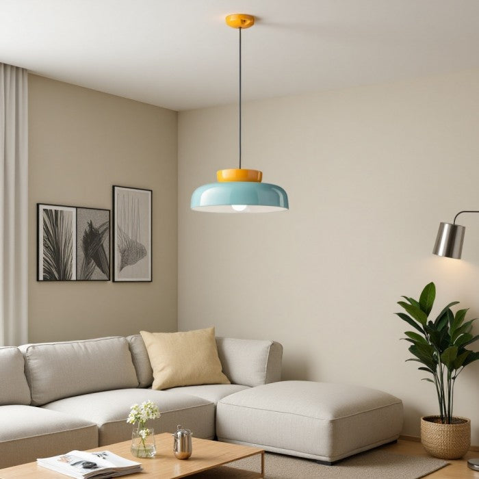 Makuri Bauhaus Pendant Light Medieval Style Disk Lamp for Kitchen | Buy 1 Get 1 Free
