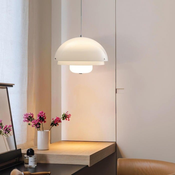 Modern Milk White Multi-Layered Sphere Pendant Lamp | Buy 1 Get 1 Free