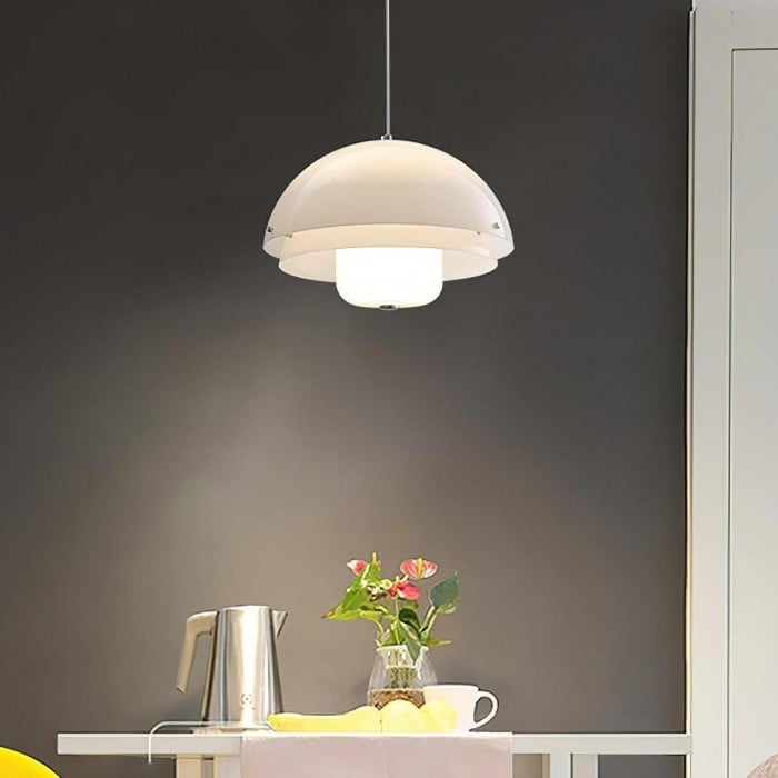 Modern Milk White Multi-Layered Sphere Pendant Lamp | Buy 1 Get 1 Free