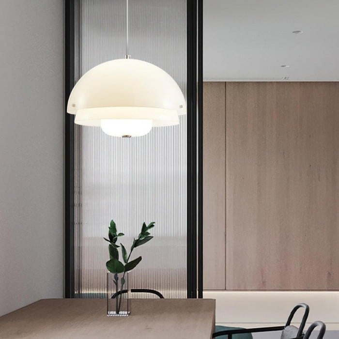 Modern Milk White Multi-Layered Sphere Pendant Lamp | Buy 1 Get 1 Free