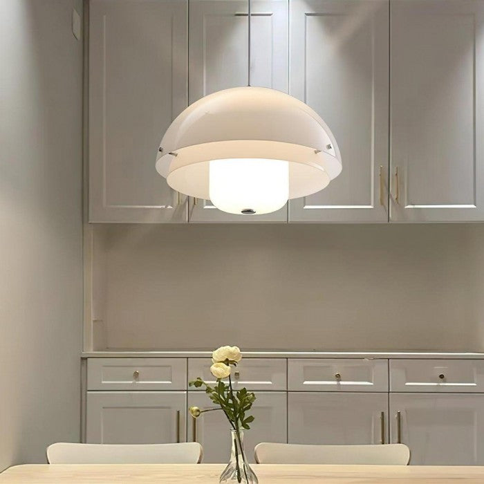 Modern Milk White Multi-Layered Sphere Pendant Lamp | Buy 1 Get 1 Free