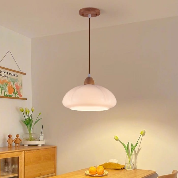 Nordic Retro Orange Glass Pendant Light | Buy 1 Get 1 Free