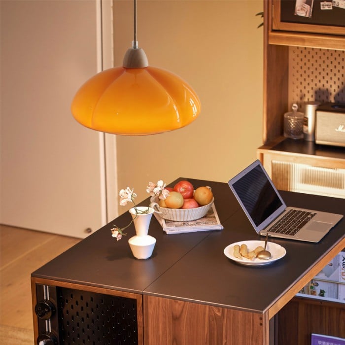 Nordic Retro Orange Glass Pendant Light | Buy 1 Get 1 Free