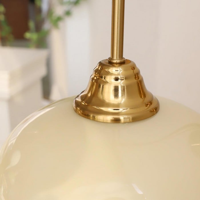 Bauhaus Cream Glass Shade Curve Pole Wall Sconce | Buy 1 Get 1 Free