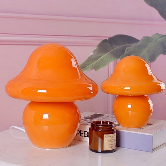 Bauhaus Mushroom Glass Table Lamp with USB Port | Buy 1 Get 1 Free