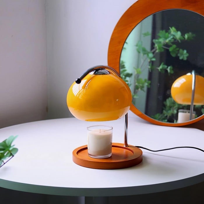 Retro Bauhaus Orb Table Lamp / Candle Warmer Lamp | Buy 1 Get 1 Free