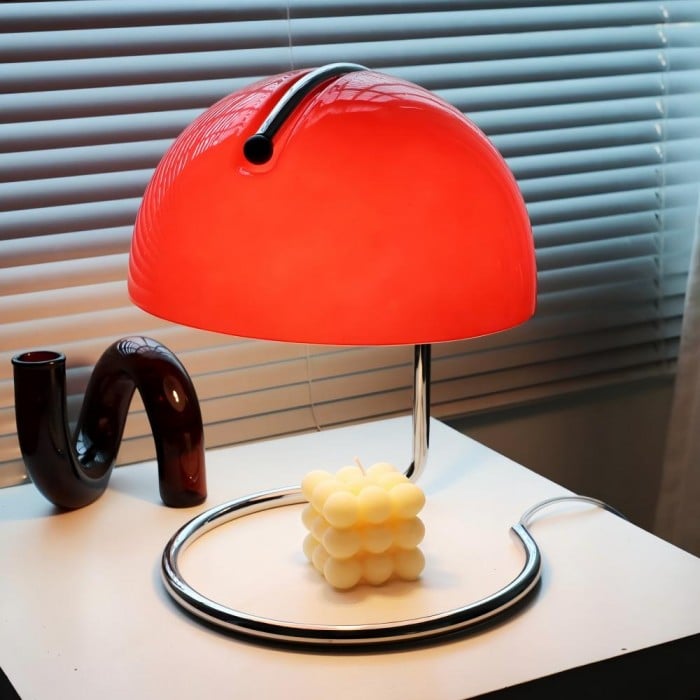 Retro Bauhaus Pudding Glass Table Lamp | Buy 1 Get 1 Free