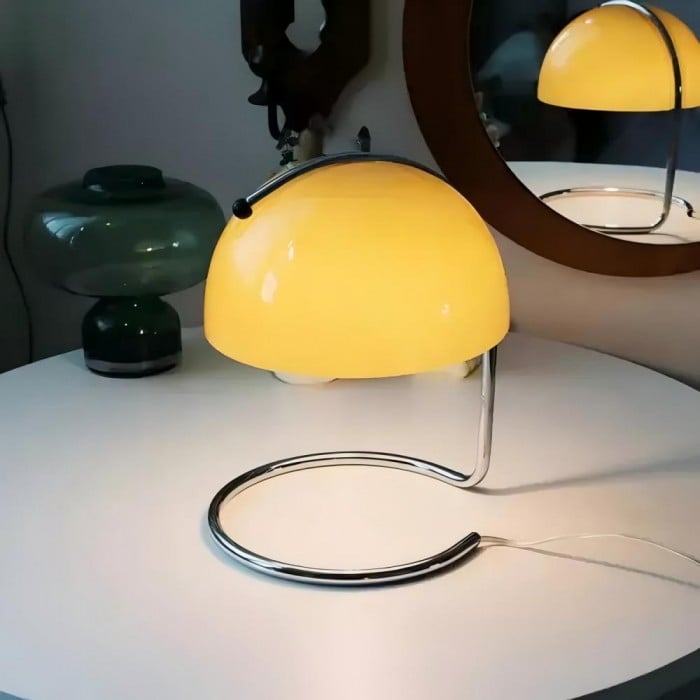 Retro Bauhaus Pudding Glass Table Lamp | Buy 1 Get 1 Free