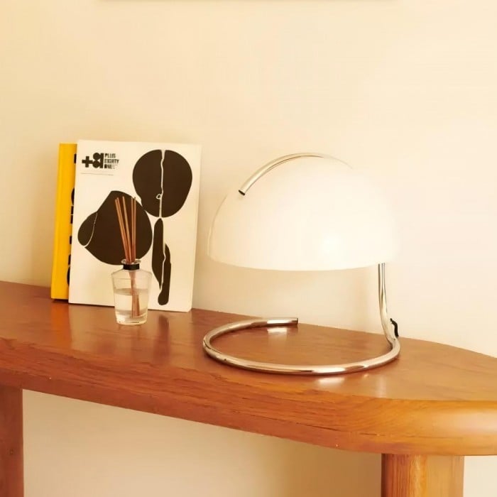 Retro Bauhaus Pudding Glass Table Lamp | Buy 1 Get 1 Free