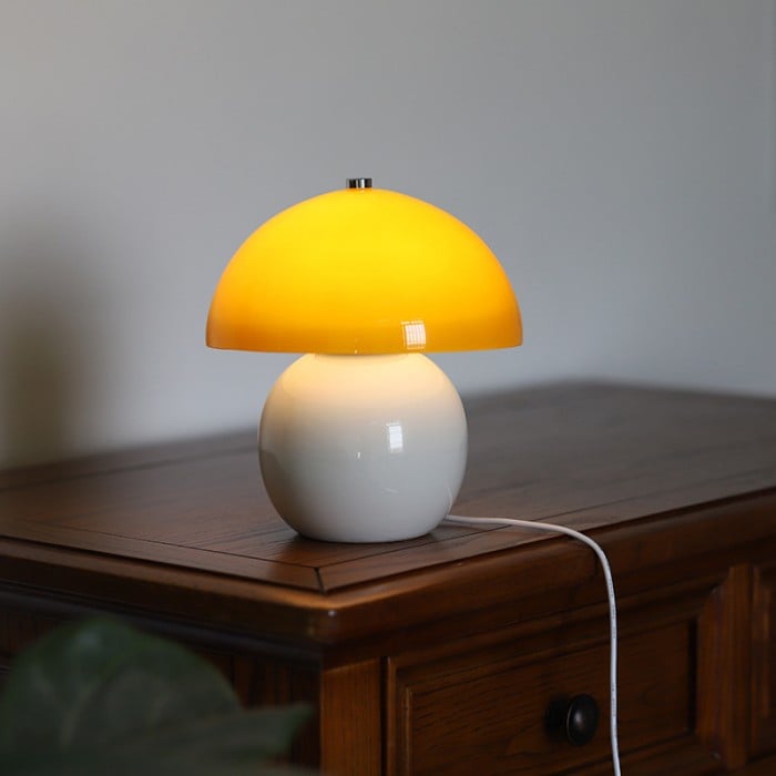 Retro Mushroom Ceramic Table Lamp | Buy 1 Get 1 Free