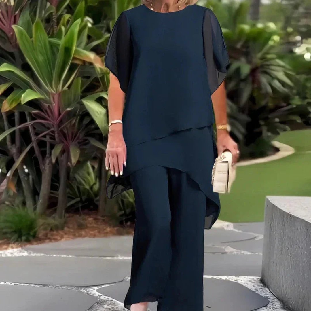 Cristina | Elegant Asymmetrical Two Piece Set
