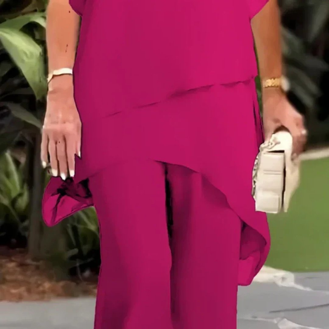 Cristina | Elegant Asymmetrical Two Piece Set