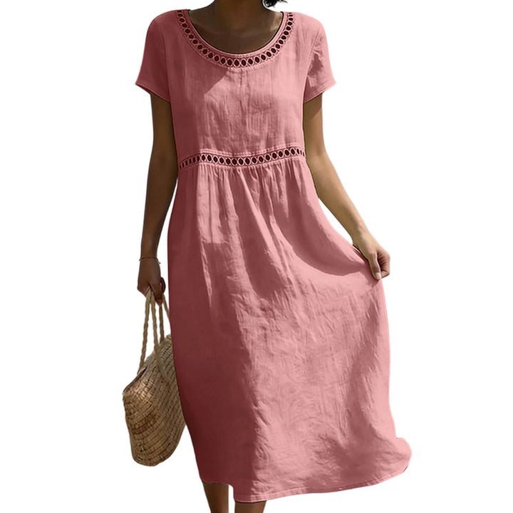 Tera | Elegant Linen Midi Dress