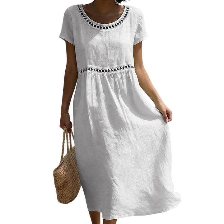 Tera | Elegant Linen Midi Dress