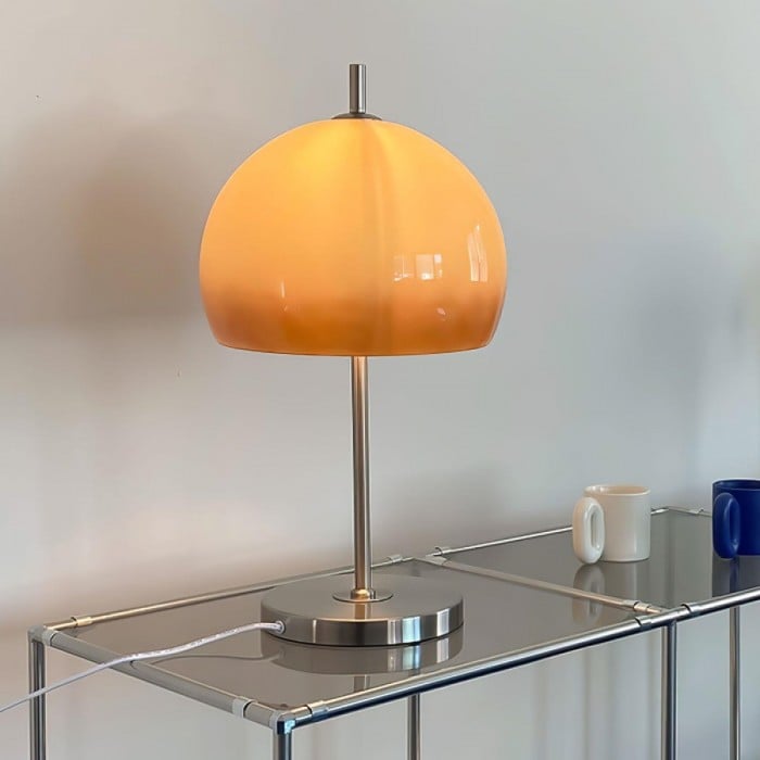 Vintage Bauhaus Mushroom Glass Table Lamp | Buy 1 Get 1 Free