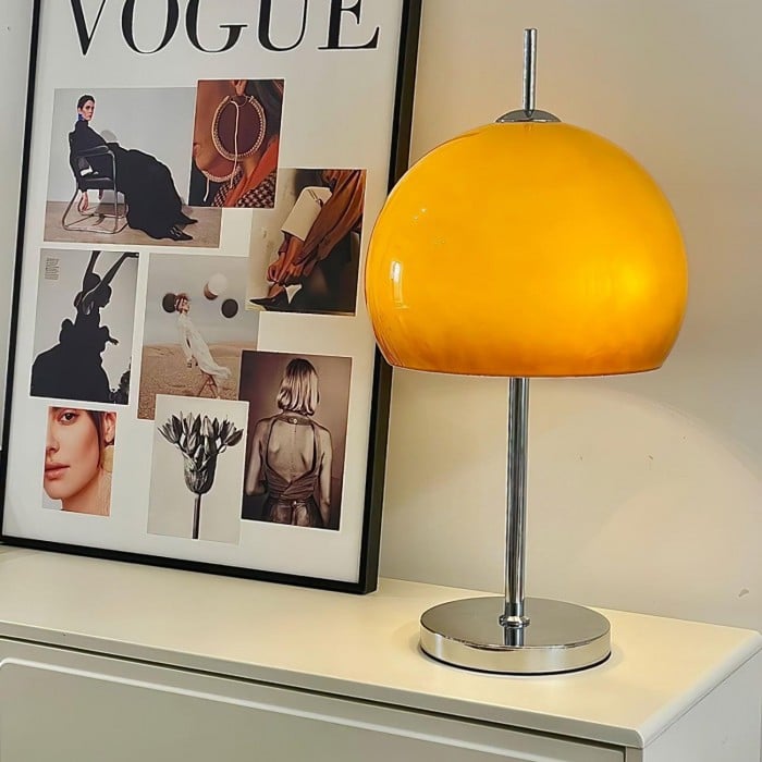 Vintage Bauhaus Mushroom Glass Table Lamp | Buy 1 Get 1 Free