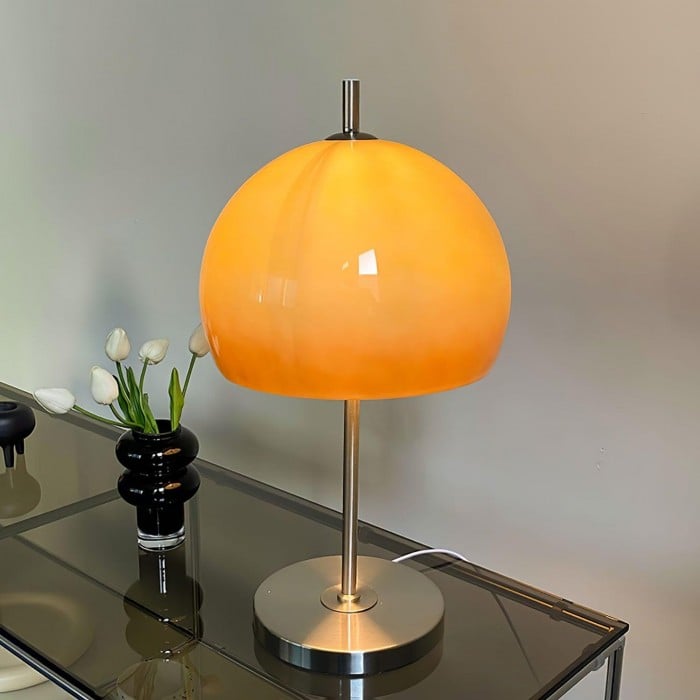 Vintage Bauhaus Mushroom Glass Table Lamp | Buy 1 Get 1 Free