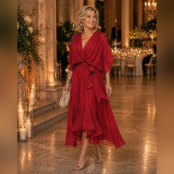 Britta | Elegant V-Neck Dress