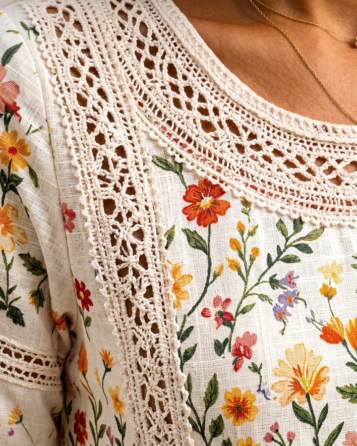 Carolyn | Meadow Charm Midi Dress