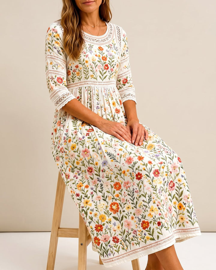 Carolyn | Meadow Charm Midi Dress